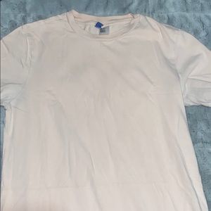 Plain light pink elongated shirt // S //